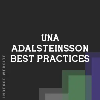 Una Adalsteinsson Best Practices | Indexof