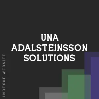Una Adalsteinsson Solutions | Indexof