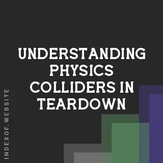 Understanding Physics Colliders in Teardown: Voxel-Based Collision Guide - Indexof