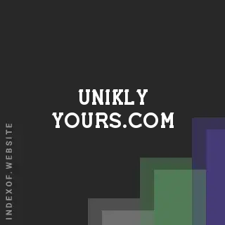 unikly-yours.com by Stefano Serra site -  Indexof