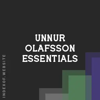 Unnur Olafsson Essentials | Indexof