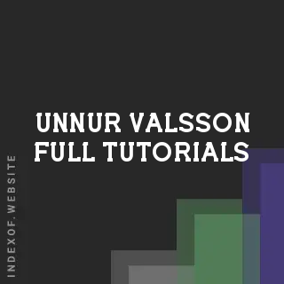 Unnur Valsson Full Tutorials | Indexof