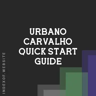 Urbano Carvalho Quick Start Guide | Indexof