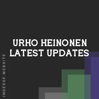 Urho Heinonen Latest Updates | Indexof