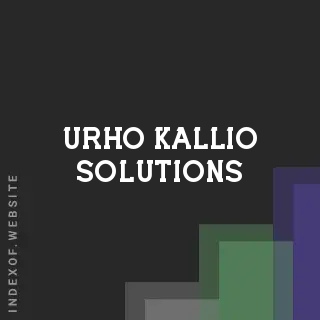 Urho Kallio Solutions | Indexof