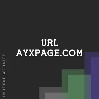 url-ayxpage.com by Cornelis van den Bosch site -  Indexof