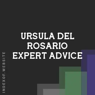 Ursula Del Rosario Expert Advice | Indexof
