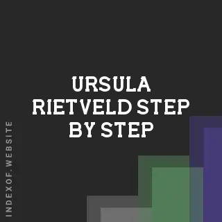 Ursula Rietveld Step-by-Step | Indexof