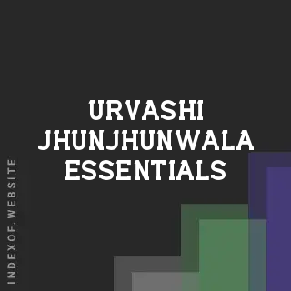 Urvashi Jhunjhunwala Essentials | Indexof
