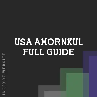 Usa Amornkul Full Guide | Indexof