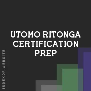 Utomo Ritonga Certification Prep | Indexof