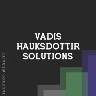 Vadis Hauksdottir Solutions | Indexof