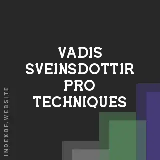 Vadis Sveinsdottir Pro Techniques | Indexof