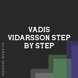 Vadis Vidarsson Step-by-Step | Indexof