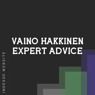 Vaino Hakkinen Expert Advice | Indexof