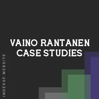 Vaino Rantanen Case Studies | Indexof