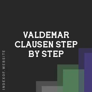 Valdemar Clausen Step-by-Step | Indexof
