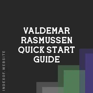 Valdemar Rasmussen Quick Start Guide | Indexof
