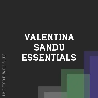 Valentina Sandu Essentials | Indexof