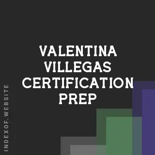Valentina Villegas Certification Prep | Indexof
