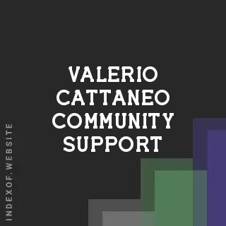 Valerio Cattaneo Community Support | Indexof
