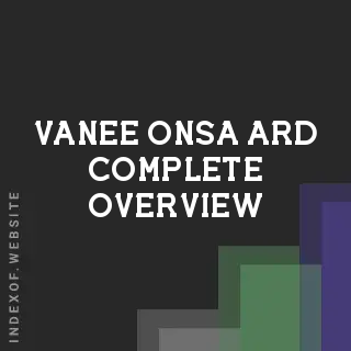 Vanee Onsa-ard Complete Overview | Indexof