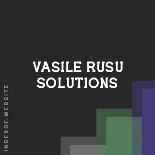 Vasile Rusu Solutions | Indexof