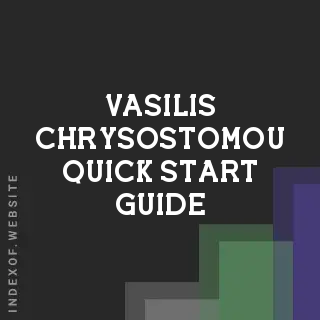 Vasilis Chrysostomou Quick Start Guide | Indexof