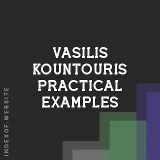 Vasilis Kountouris Practical Examples | Indexof