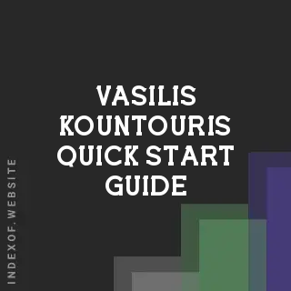 Vasilis Kountouris Quick Start Guide | Indexof