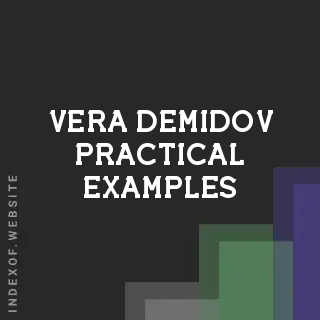 Vera Demidov Practical Examples | Indexof