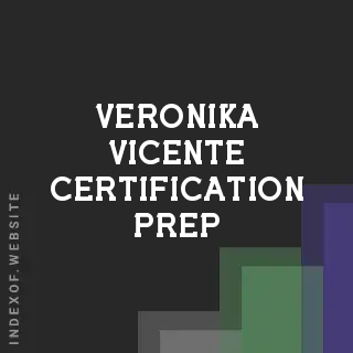 Veronika Vicente Certification Prep | Indexof