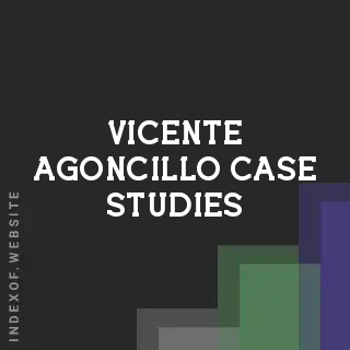 Vicente Agoncillo Case Studies | Indexof