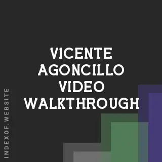Vicente Agoncillo Video Walkthrough | Indexof