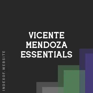 Vicente Mendoza Essentials | Indexof