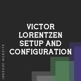 Victor Lorentzen Setup and Configuration | Indexof