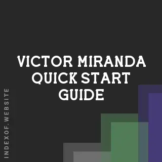Victor Miranda Quick Start Guide | Indexof