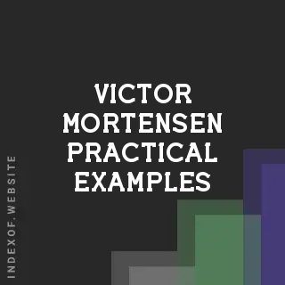 Victor Mortensen Practical Examples | Indexof