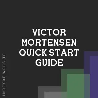 Victor Mortensen Quick Start Guide | Indexof