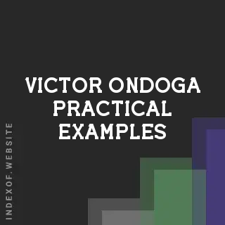 Victor Ondoga Practical Examples | Indexof