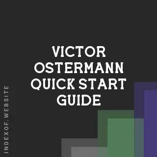 Victor Ostermann Quick Start Guide | Indexof