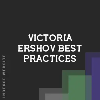 Victoria Ershov Best Practices | Indexof