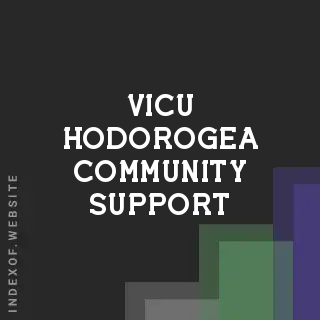 Vicu Hodorogea Community Support | Indexof