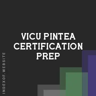 Vicu Pintea Certification Prep | Indexof