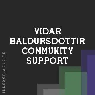 Vidar Baldursdottir Community Support | Indexof