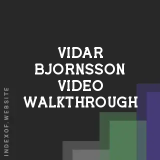 Vidar Bjornsson Video Walkthrough | Indexof