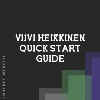 Viivi Heikkinen Quick Start Guide | Indexof