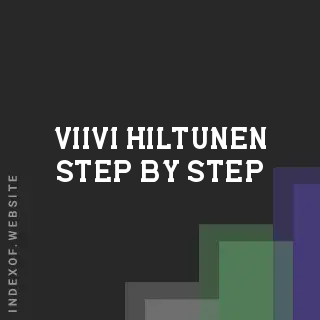 Viivi Hiltunen Step-by-Step | Indexof