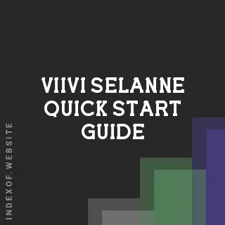 Viivi Selanne Quick Start Guide | Indexof