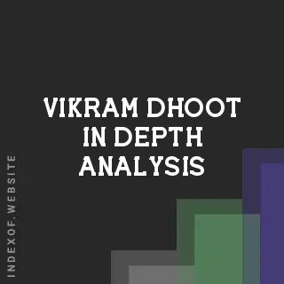 Vikram Dhoot In-Depth Analysis | Indexof